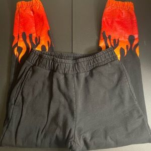 Fashion Nova Men Joggers (Fire Pattern)